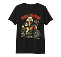 Poodle Motorbike Love Footbal T-Shirt - Casual Everyday Wear Men Women