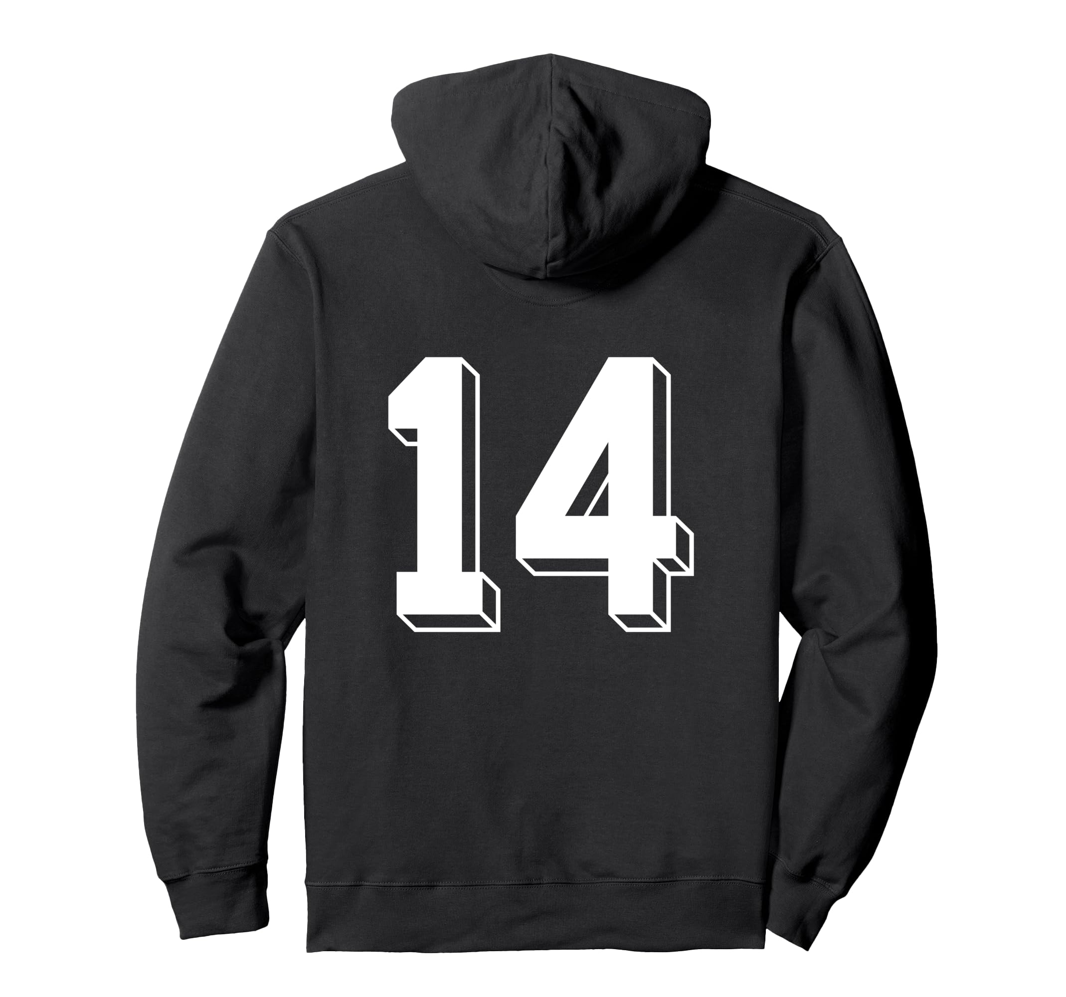 Number 14 Backside 80S 90S Team Jersey Hoodie - Streetwear Style Unisex