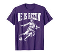 Funny Meme God Christian He Is Rizzin T-Shirt - Trendy Graphic for Adults
