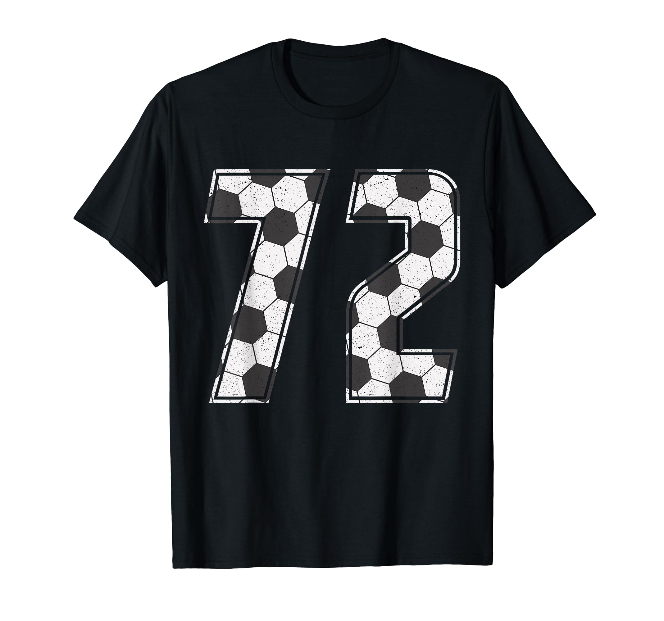 Soccer Player Number 72 Seventy Two T-Shirt - Novelty Apparel Unisex
