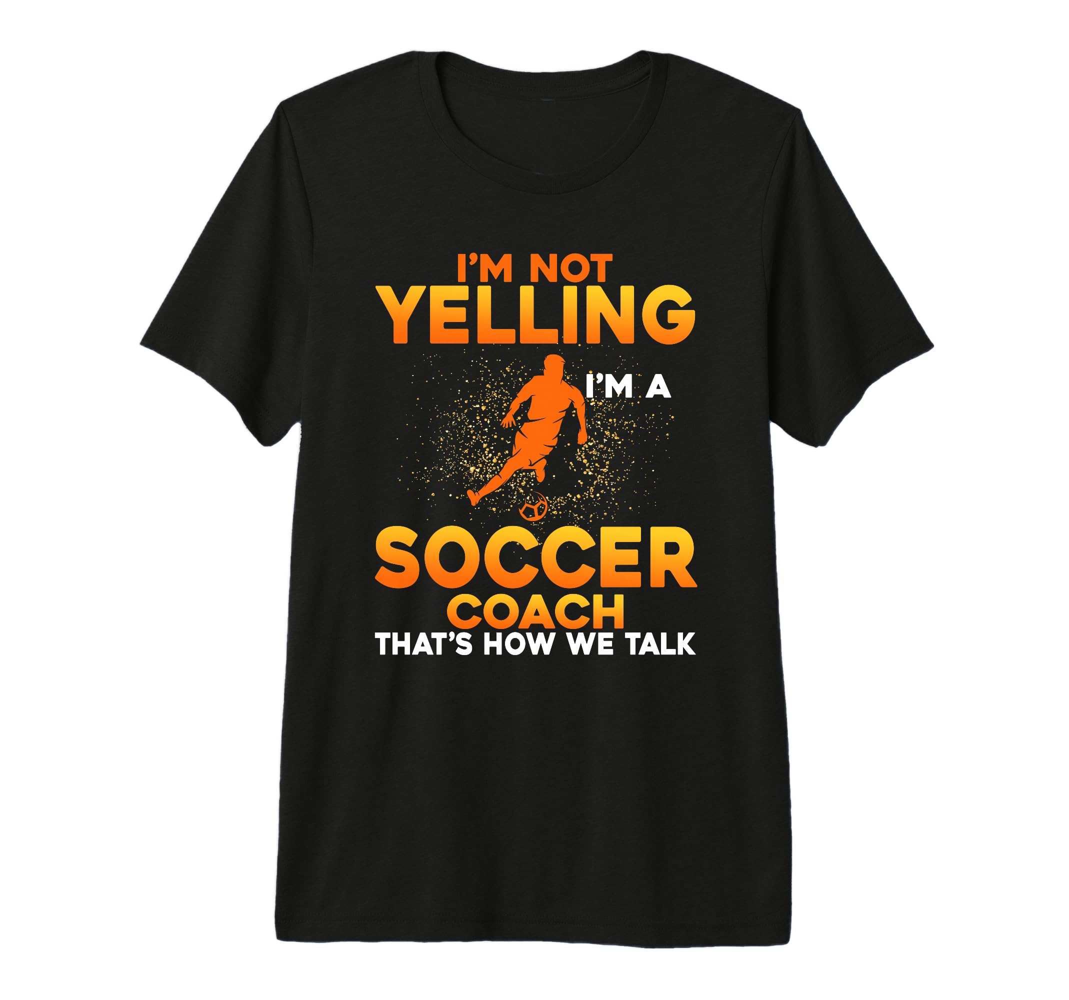 Mens Soccer Coaching Training Trainer T-Shirt - Graphic Print Men Women