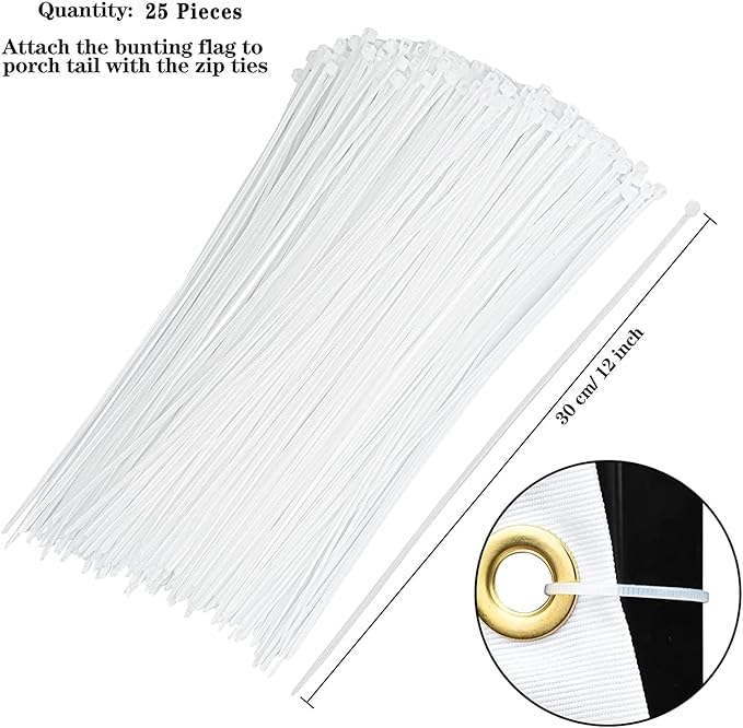 5 Pieces USA Pleated Fan Flag 3x6 FT American US Bunting Flag Patriotic Half Fan Banner Flag with Canvas Header and Brass Grommets for 4th of July Memorial Day Indoor Outdoor Decoration (5, 3x6 Feet)