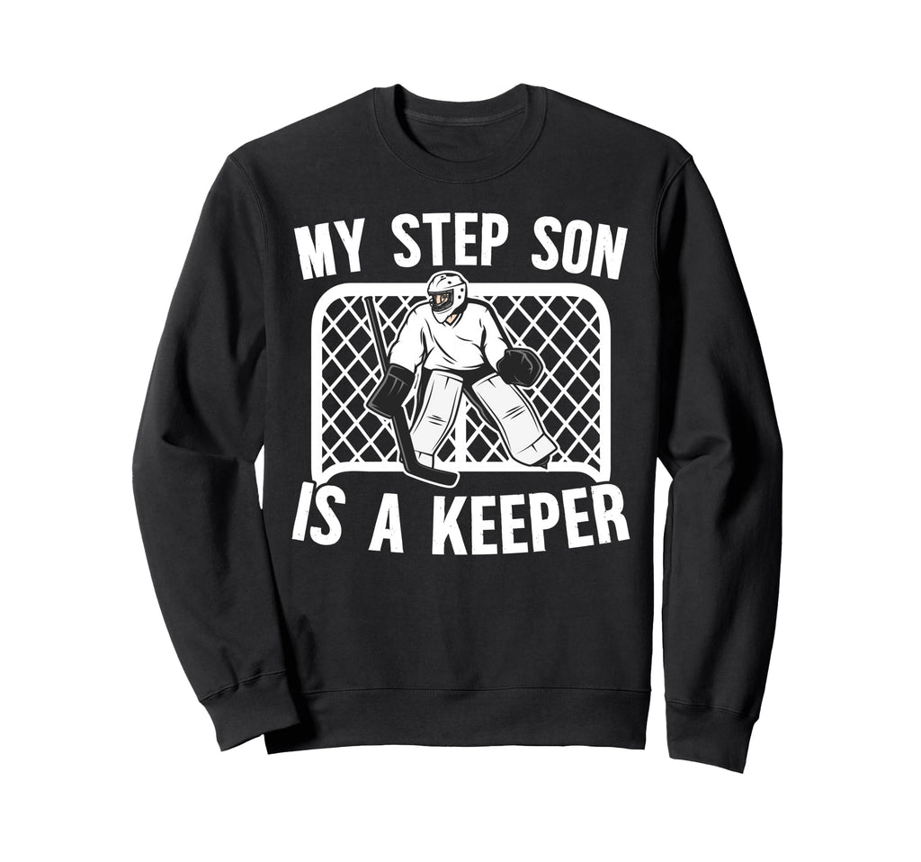 Hockey Keeper Step Mom Hockey Sweatshirt - Aesthetic Graphic for Adults