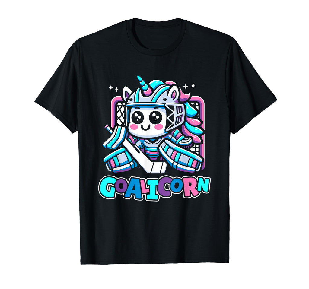 Unicorn Goalkeeper Ice Hockey Goalie T-Shirt - Graphic Print Men Women
