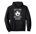 Just Who Loves Soccer Soccer Player Hoodie - Trendy Graphic Men Women