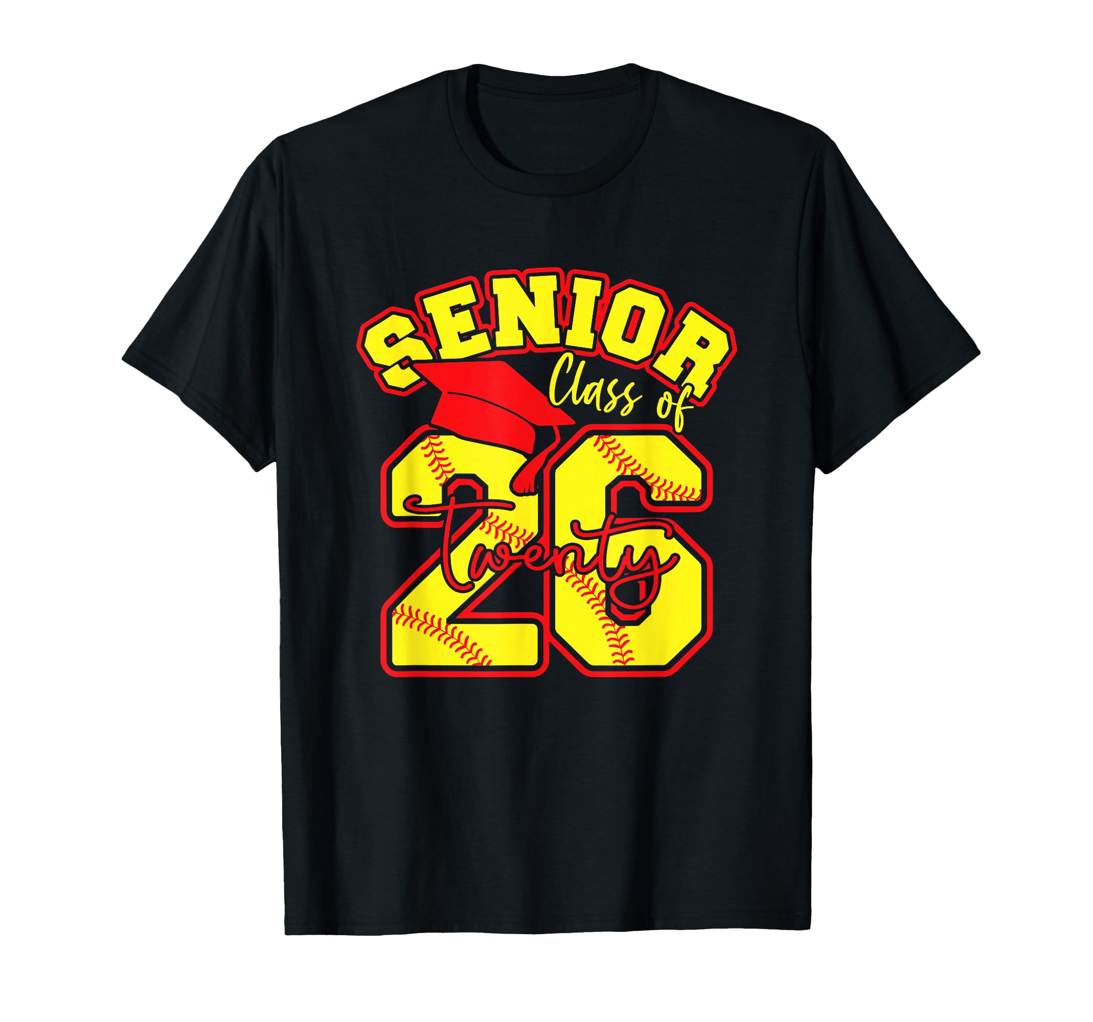 Senior Softball Class 2026 Crew Softball T-Shirt - Streetwear Style Unisex