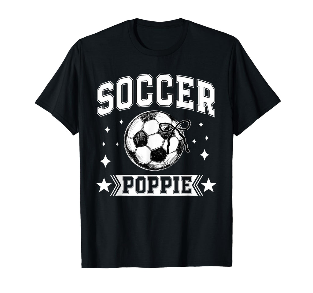 Coquette Bow Soccer Poppie Soccer T-Shirt - Custom Art Print Men Women