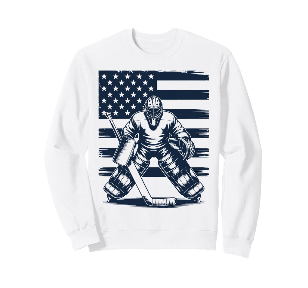 Ice Hockey Goalkeeper Goalie Sweatshirt - Fun Novelty Design for Adults