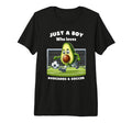 Just Who Loves Avocado And Soccer T-Shirt - Fun Novelty Design Men Women