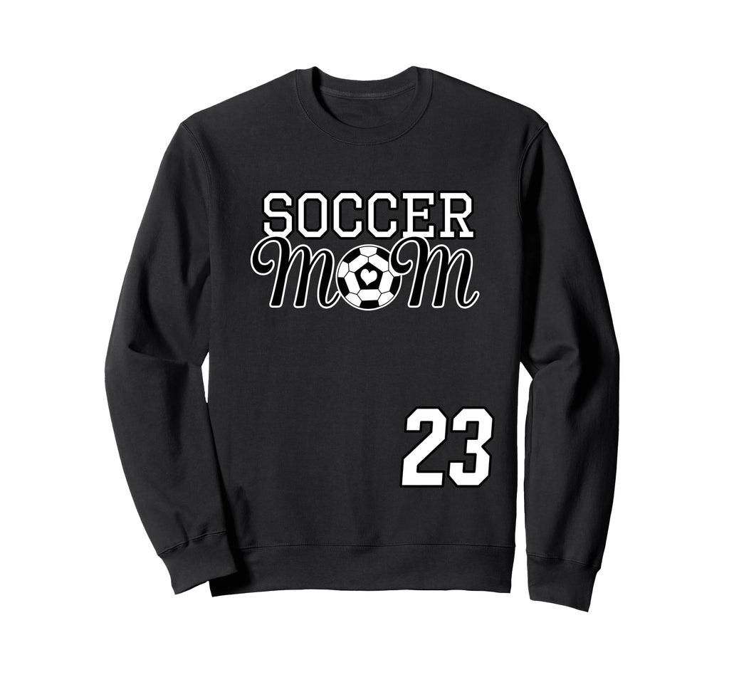 Number 23 Soccer Mom Mothers Day Sweatshirt - Aesthetic Graphic Men Women