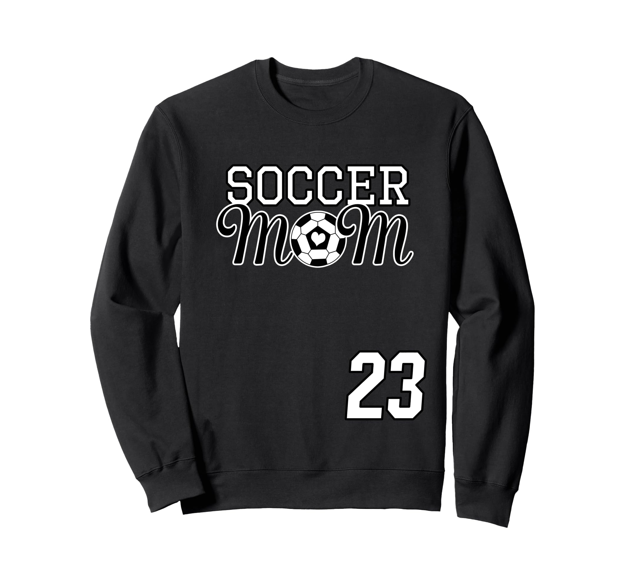 Number 23 Soccer Mom Mothers Day Sweatshirt - Aesthetic Graphic Men Women