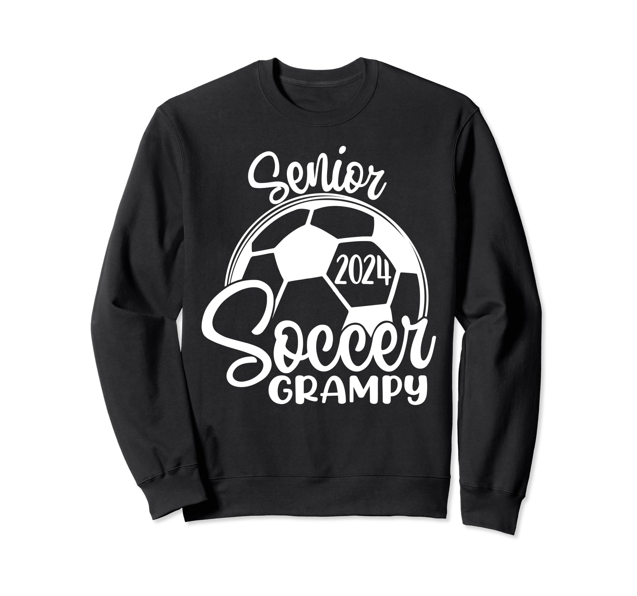 Senior Soccer Grampy 2024 Class 2024 Sweatshirt - Custom Art Print Unisex