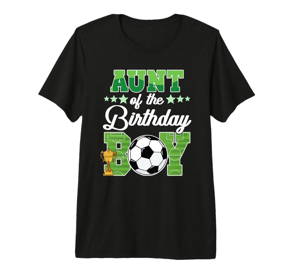 Soccer Aunt Birthday Party Soccer T-Shirt - Unique Graphic for Adults