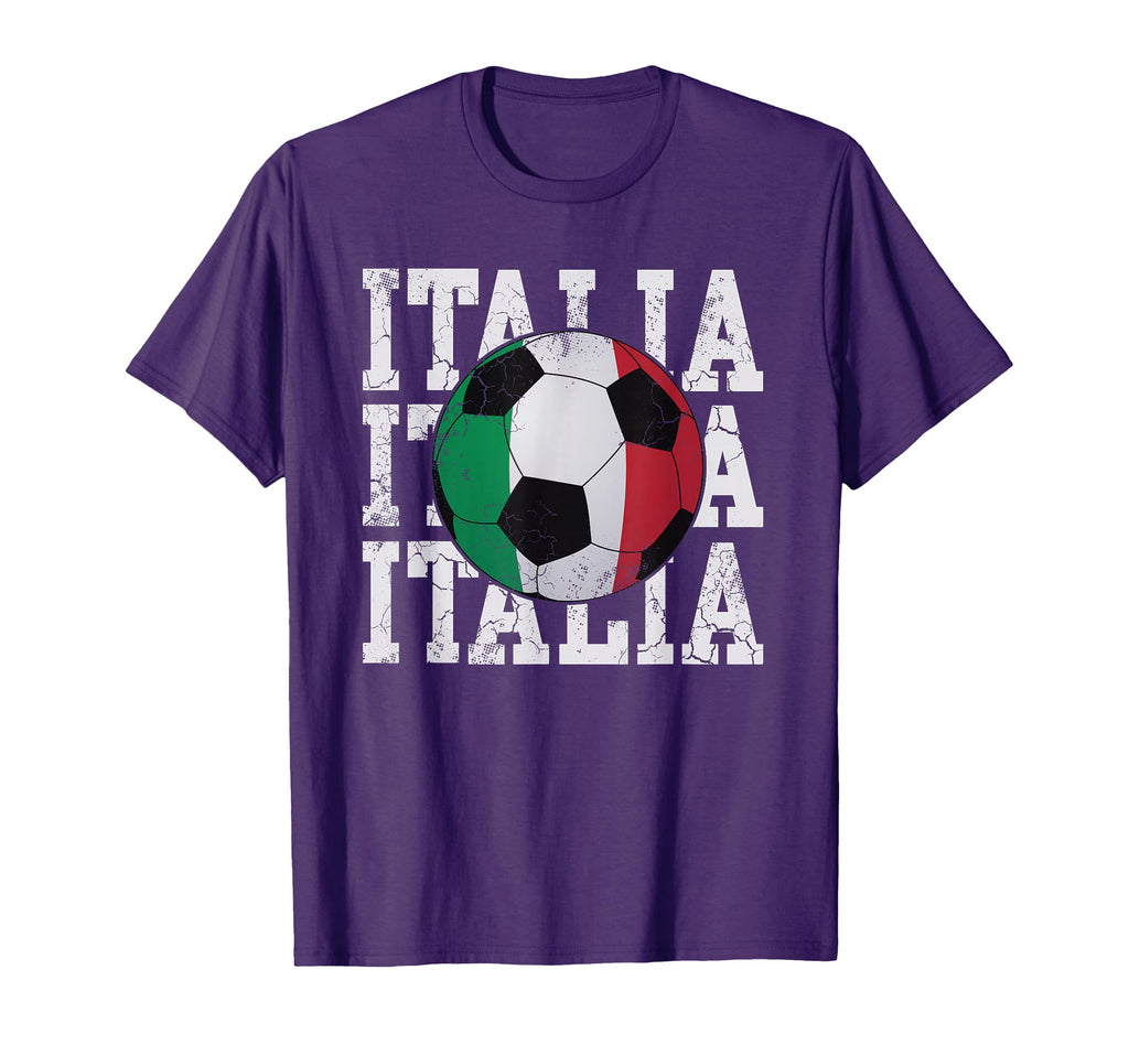 Italia Flag Soccer Ball Italian Italy T-Shirt - Minimalist Print Unisex