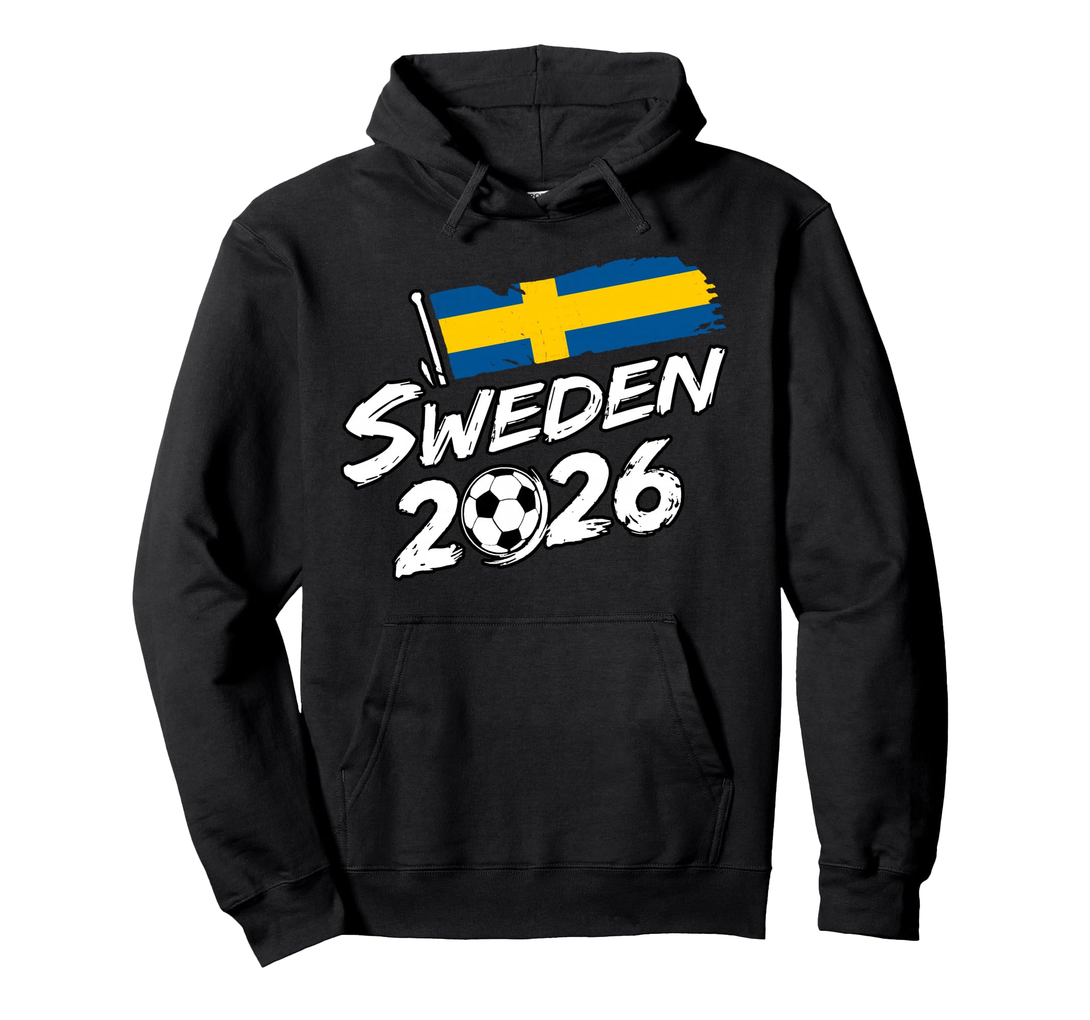 Sweden Soccer Football Game Player Fan Hoodie - Minimalist Print Men Women