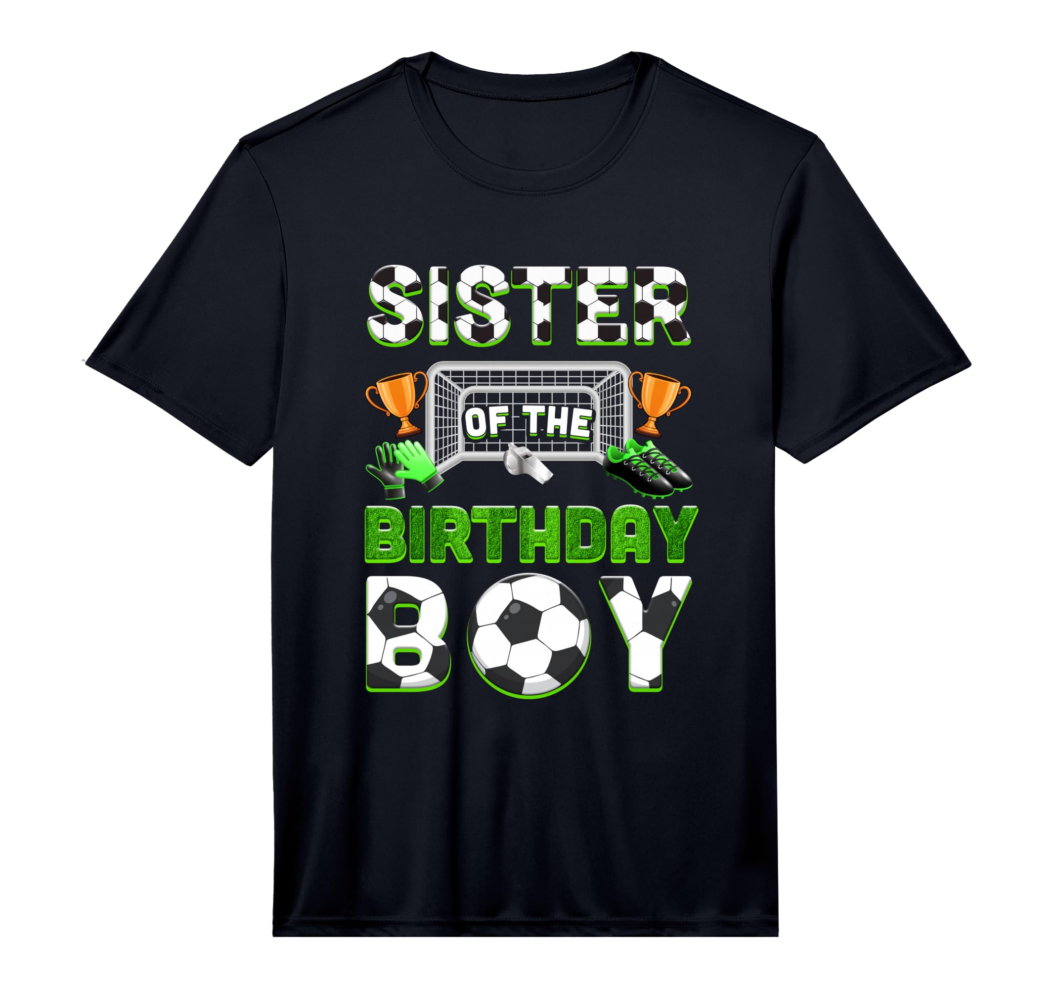 Sister Birthday Soccer Family Matching T-Shirt - Custom Art Print Unisex