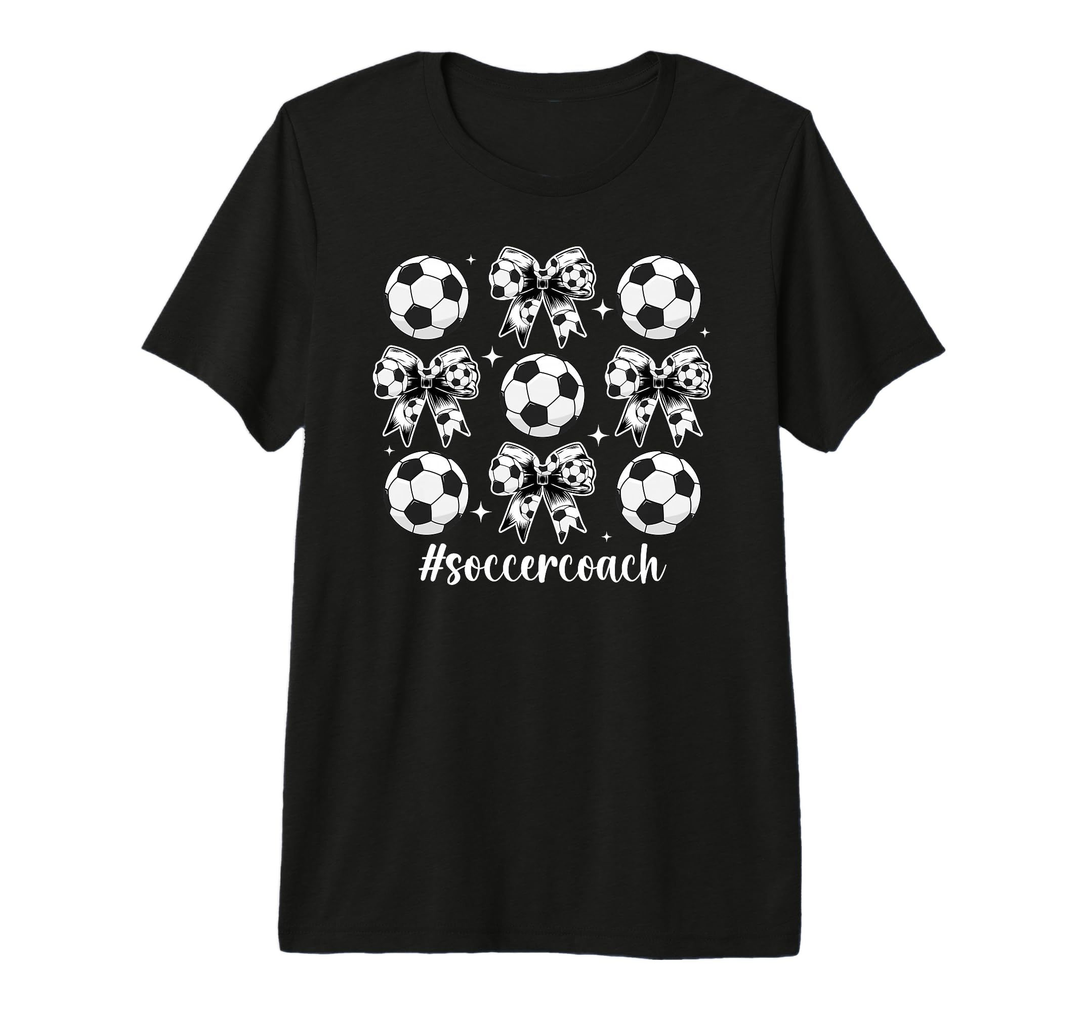 Soccer Coach Coquette Soccer Coaching T-Shirt - Graphic Print for Adults