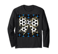 Soccer Bow Checkered Ribbon Gift Sports T-Shirt - Graphic Print Men Women