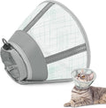 Supet Cat Cone Collar Soft to Stop Licking Scratching, Breathable Comfortable Mesh Recovery Cone for Cats After Surgery Neuter, Lightweight E Cone Collar Alternative (M)