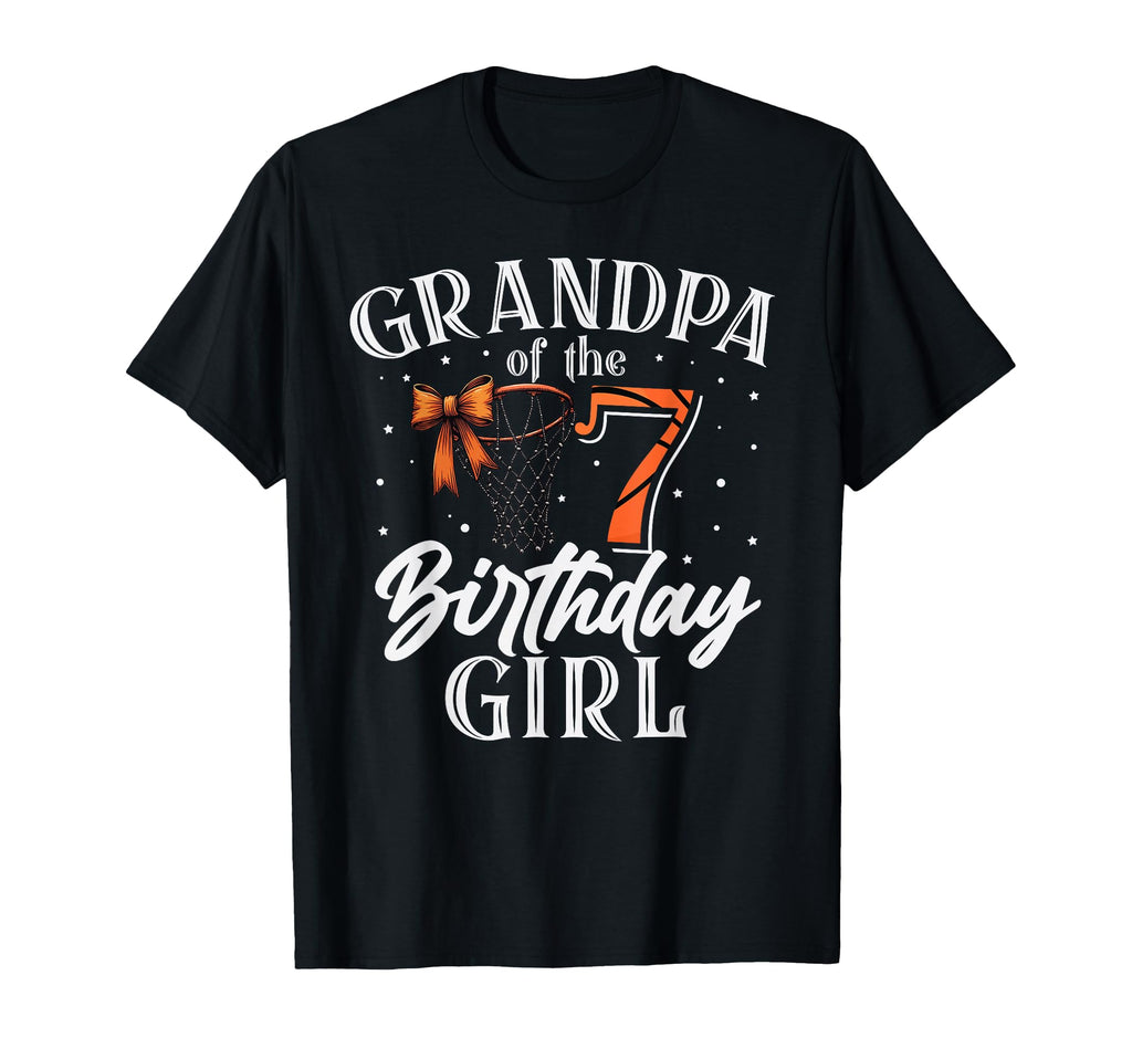G Pa 7 Seven Birthday Basketball Bday T-Shirt - Novelty Apparel for Adults