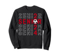 Senior Class 2024 Graduation Maroon Sweatshirt - Graphic Print Unisex