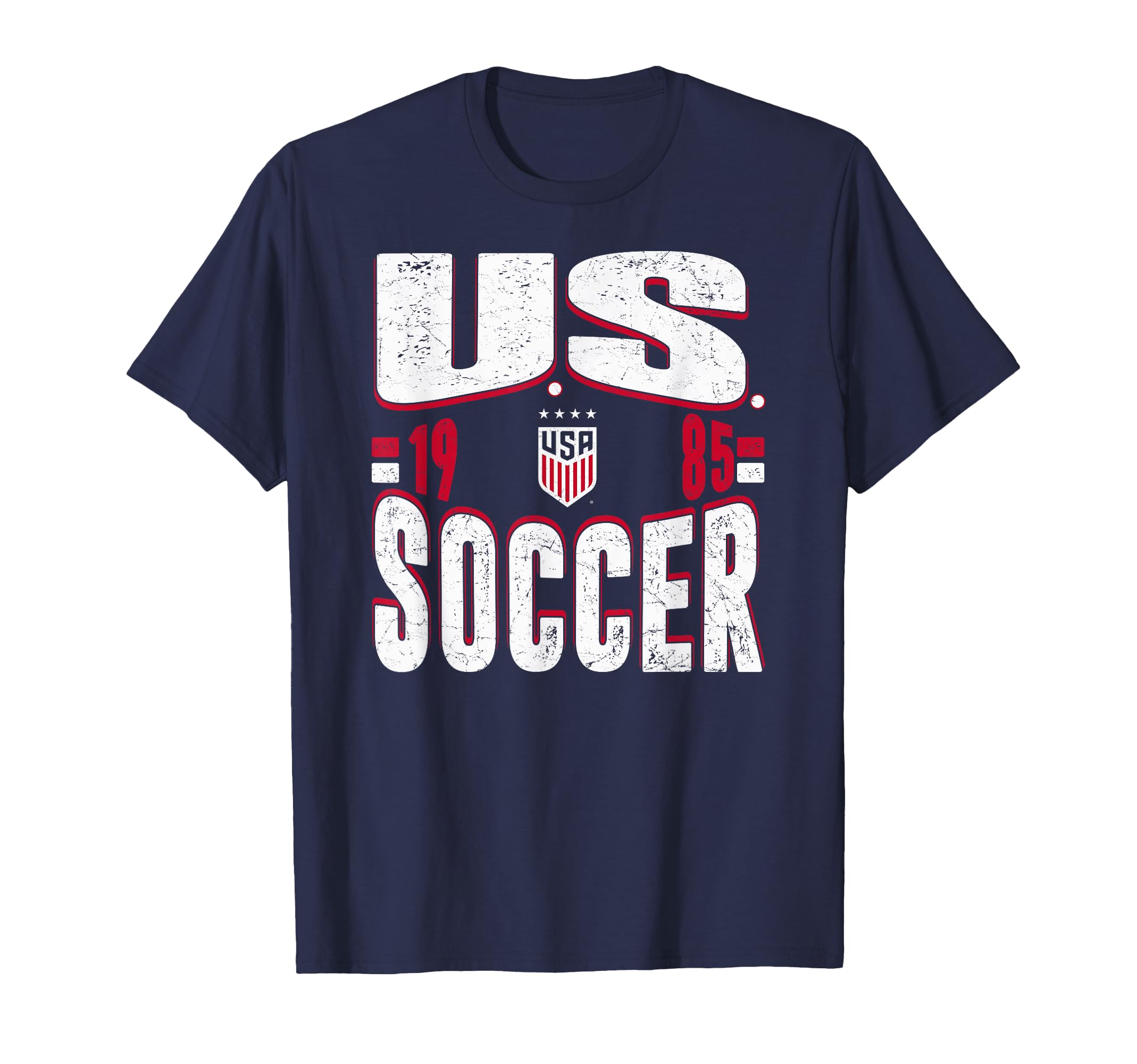 U S Soccer 1985 Navy Uswnt Officially T-Shirt - Fun Novelty Design Unisex
