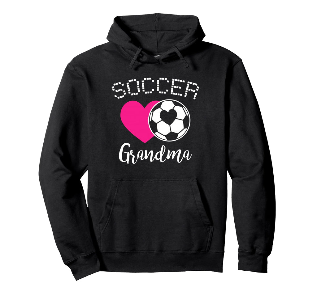 Soccer Grandma Love Heart Nana Hoodie - Fun Novelty Design Men Women