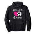Soccer Grandma Love Heart Nana Hoodie - Fun Novelty Design Men Women