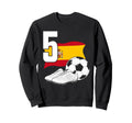 5 Soccer Birthday Gift Soccer Sweatshirt - Fun Novelty Design Men Women