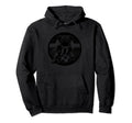 Black Silhouette Pug Dog Soccer Champion Hoodie - Novelty Apparel Men Women