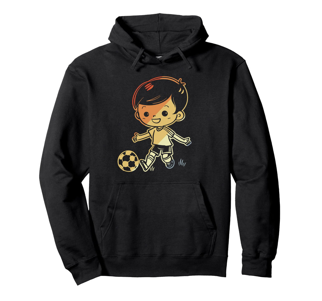 Little Soccer Hoodie - Minimalist Print for Adults