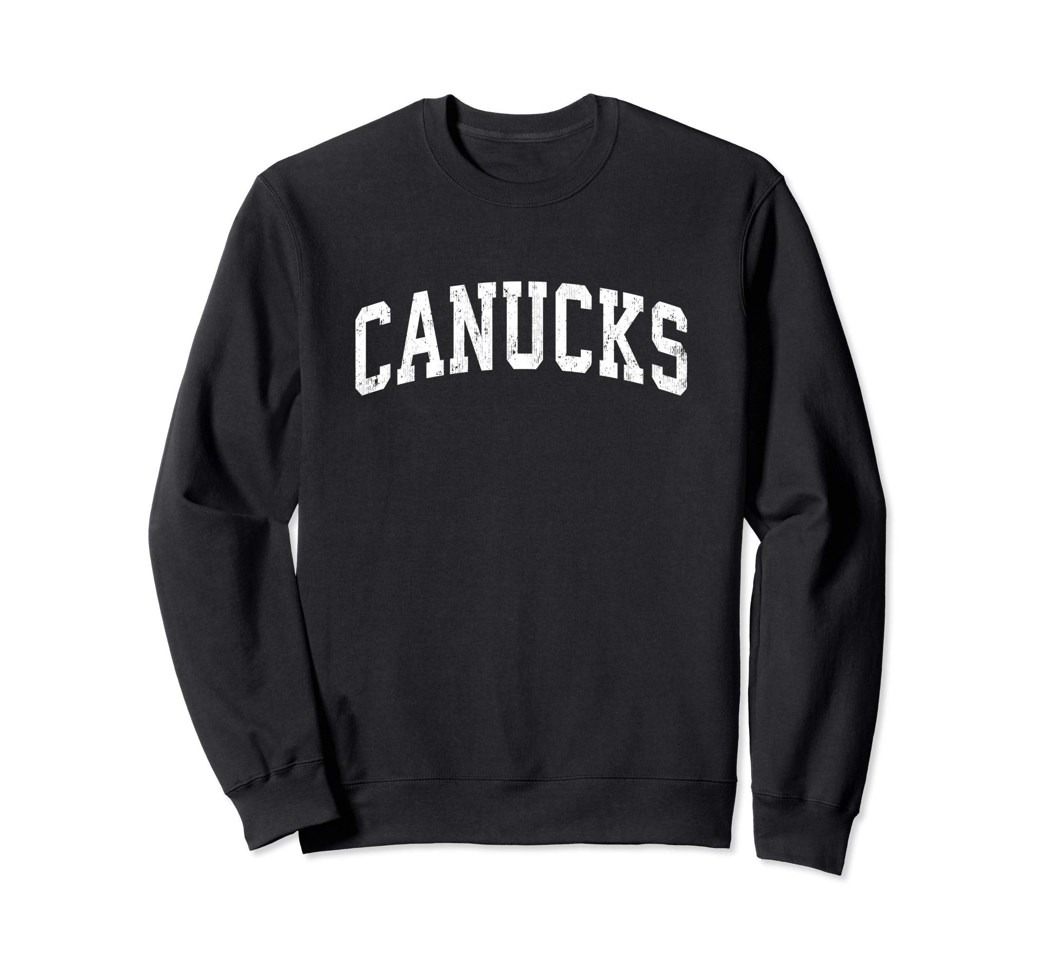 Canucks Mascot Athletic Sports Sweatshirt - Casual Everyday Wear Men Women