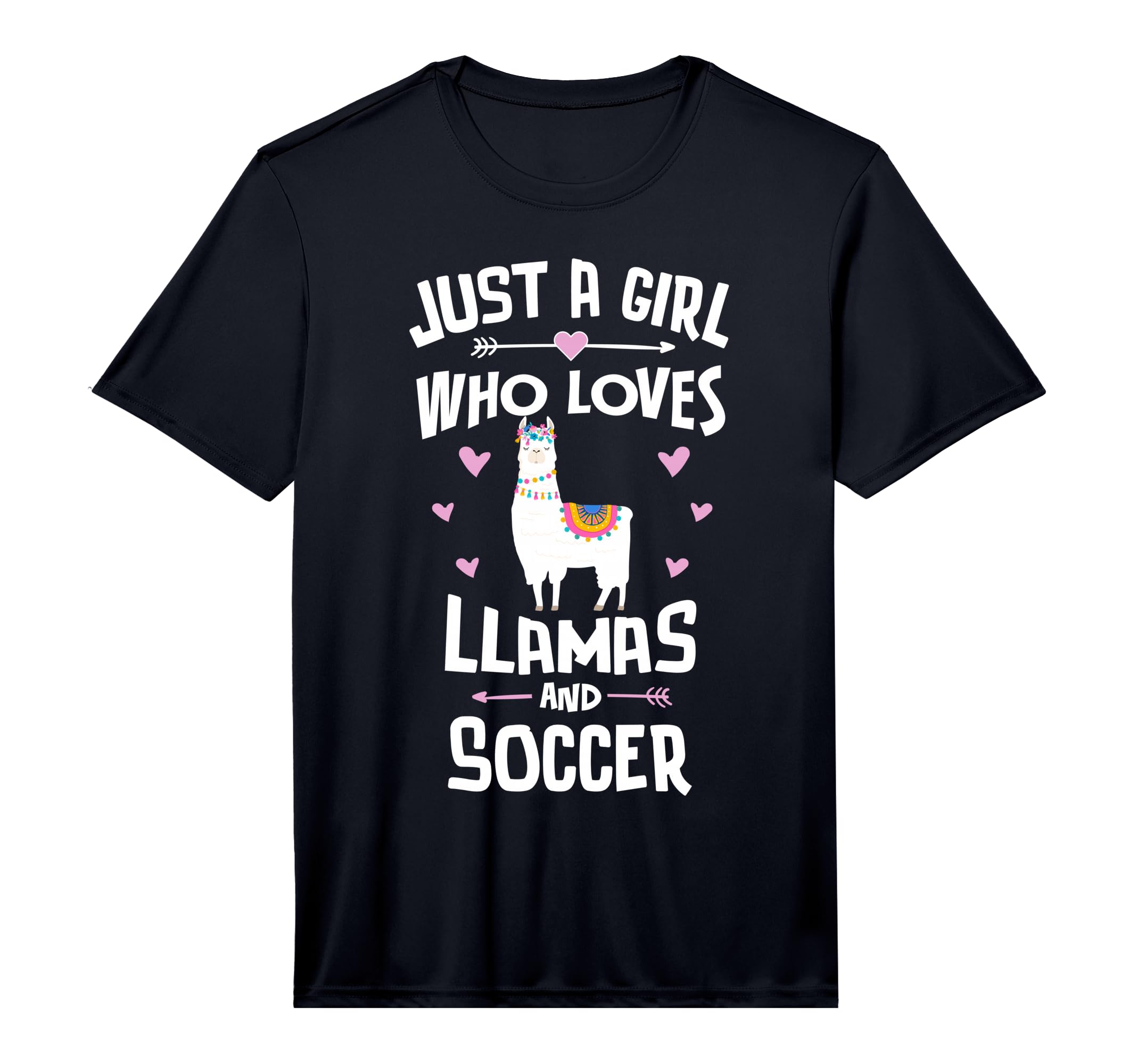 Just Who Loves Llamas And Soccer Gift T-Shirt - Custom Art Print Unisex