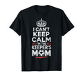 I Cant Keep Calm Im Keepers Soccer Mom T-Shirt - Minimalist Print Unisex