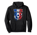 France Football Soccer Player Flag Hoodie - Trendy Graphic Men Women
