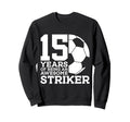 Soccer 15 Years Awesome Soccer Sweatshirt - Minimalist Print Unisex