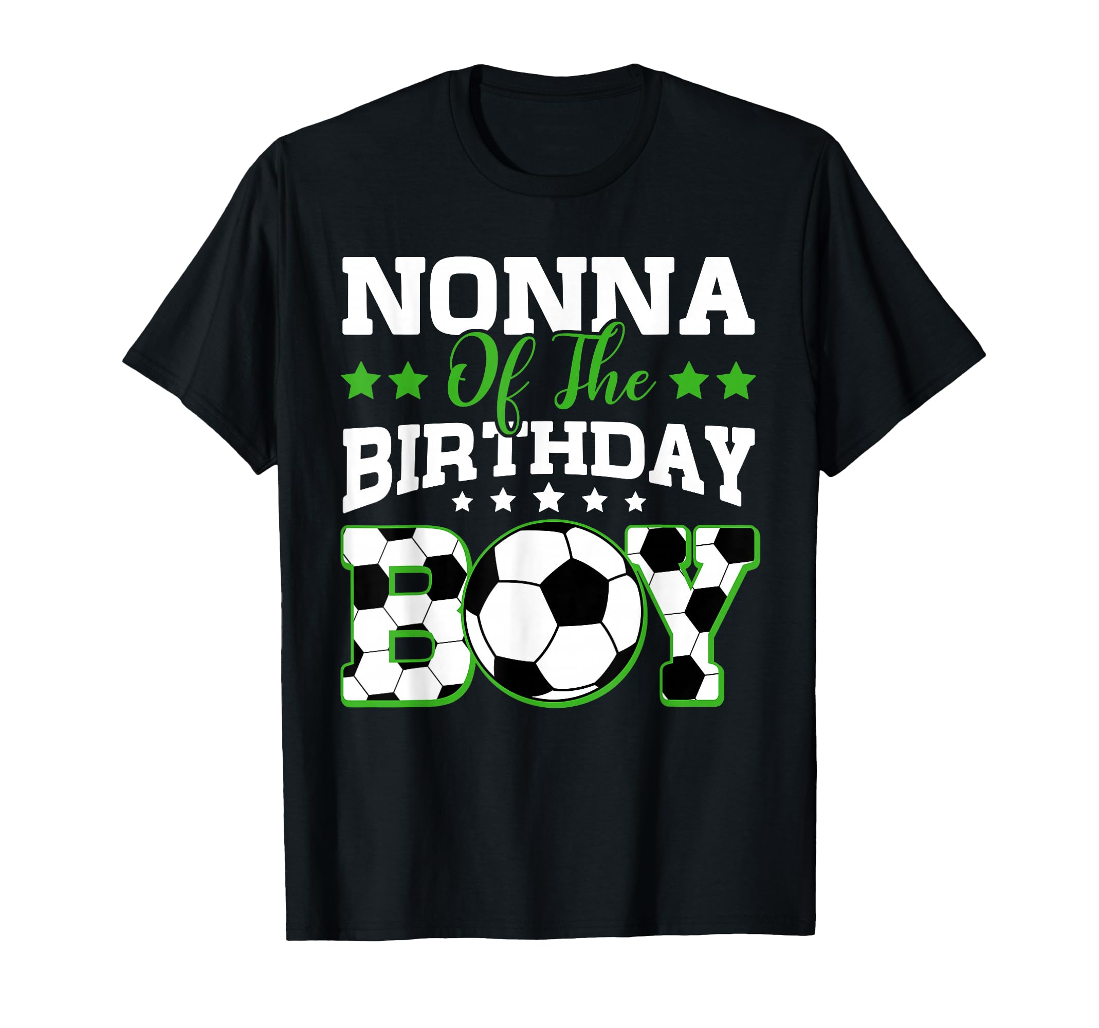 Nonna Birthday Soccer Family Matching T-Shirt - Unique Graphic for Adults