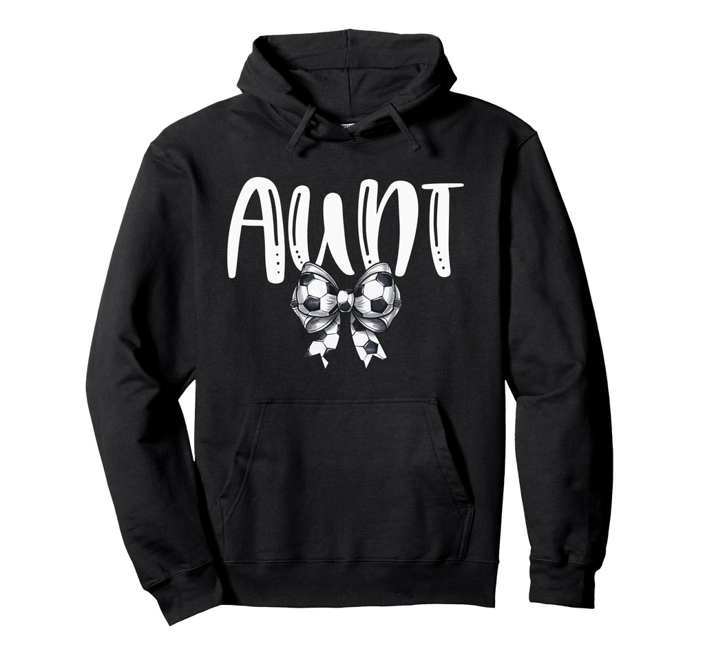 Coquette Soccer Aunt Spirit Hoodie - Trendy Graphic for Adults