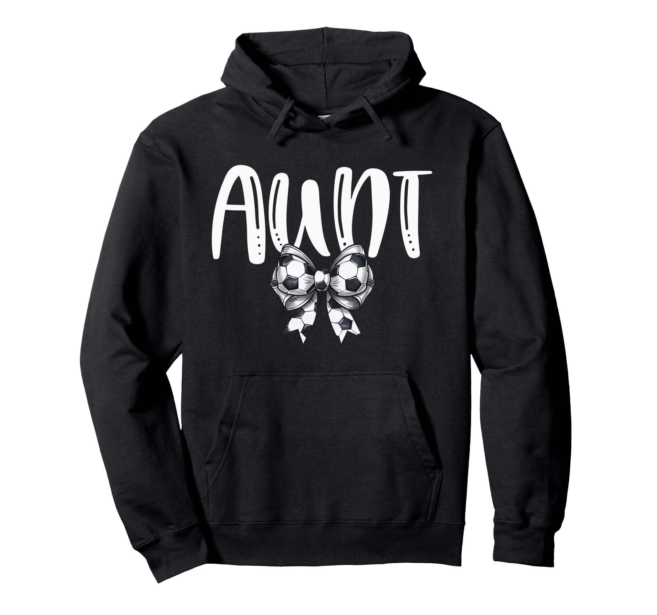Coquette Soccer Aunt Spirit Hoodie - Trendy Graphic for Adults