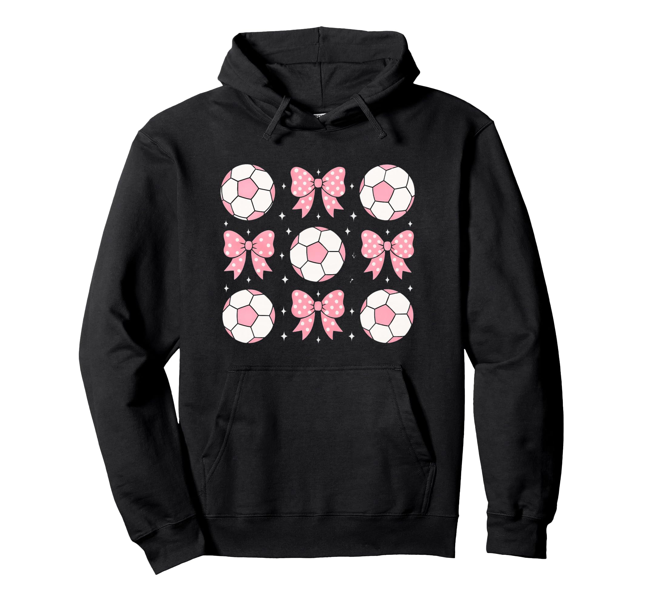 Soccer Coquette Bow Soccer Mom Sister Hoodie - Aesthetic Graphic Unisex