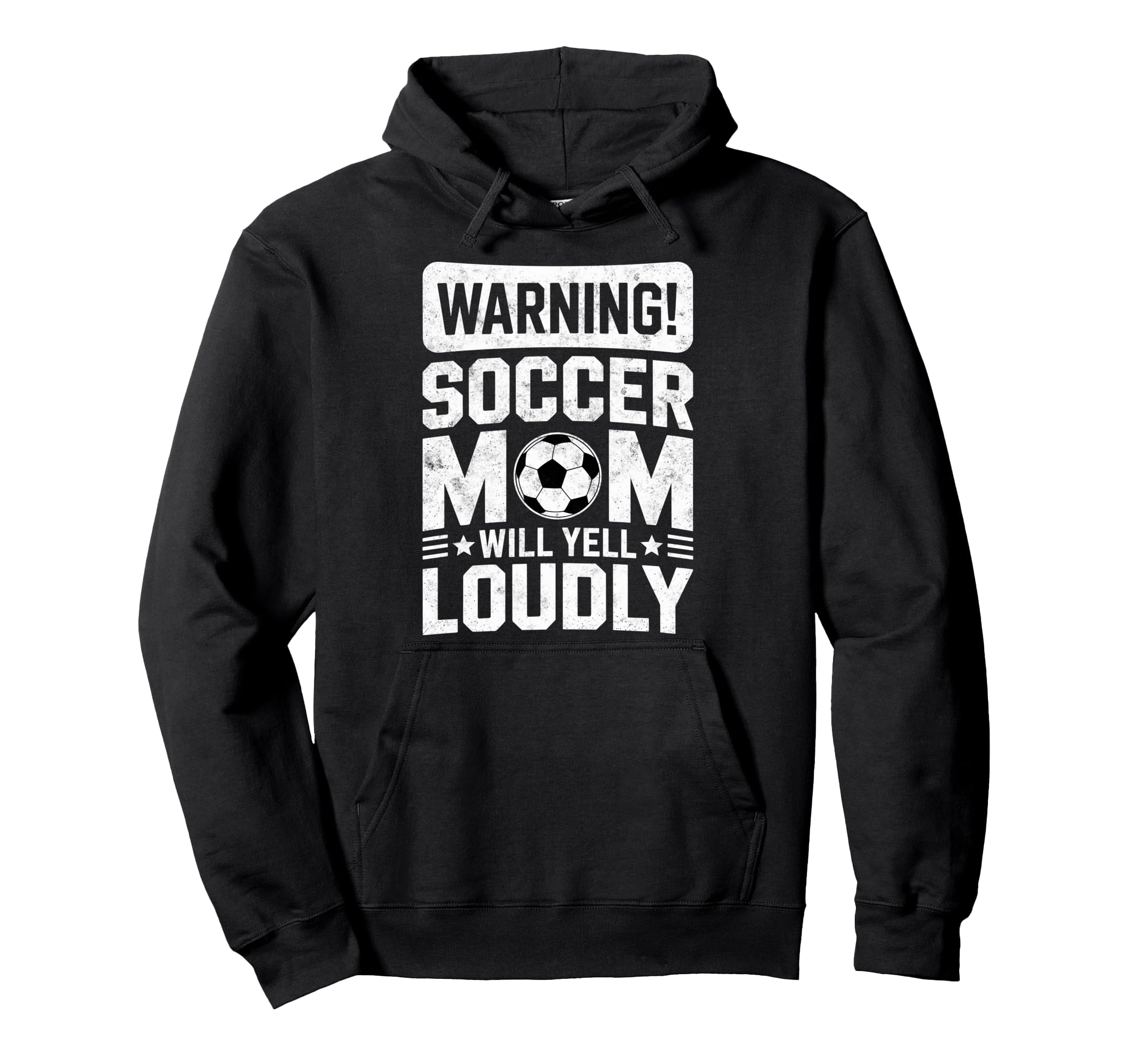 Warning Soccer Football Mom Player Hoodie - Casual Everyday Wear Unisex