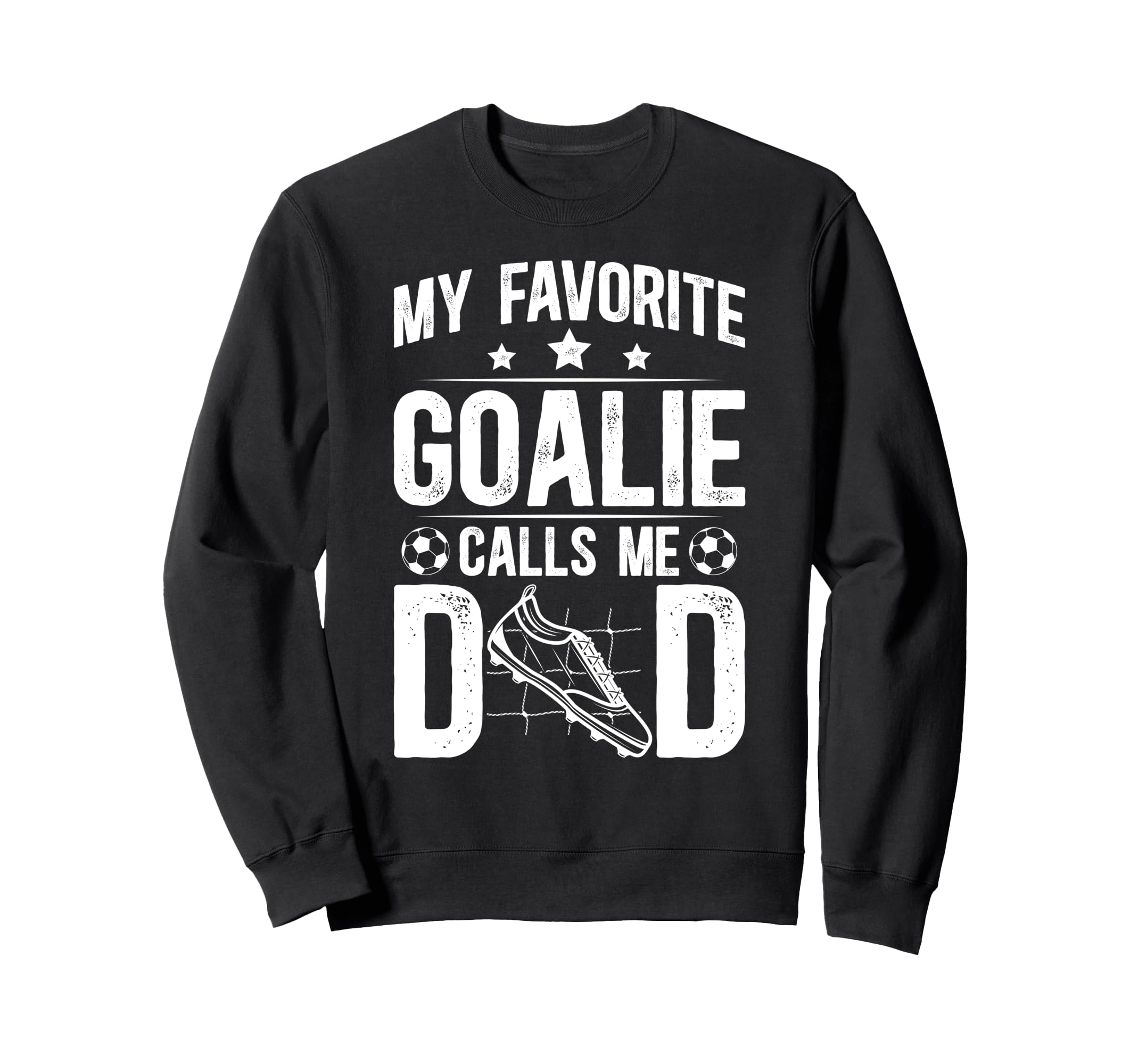 Proud Soccer Goalie Dad Soccer Keeper Sweatshirt - Minimalist Print Unisex