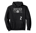 Number 2 Soccer Mom Mothers Day 20 Hoodie - Trendy Graphic for Adults
