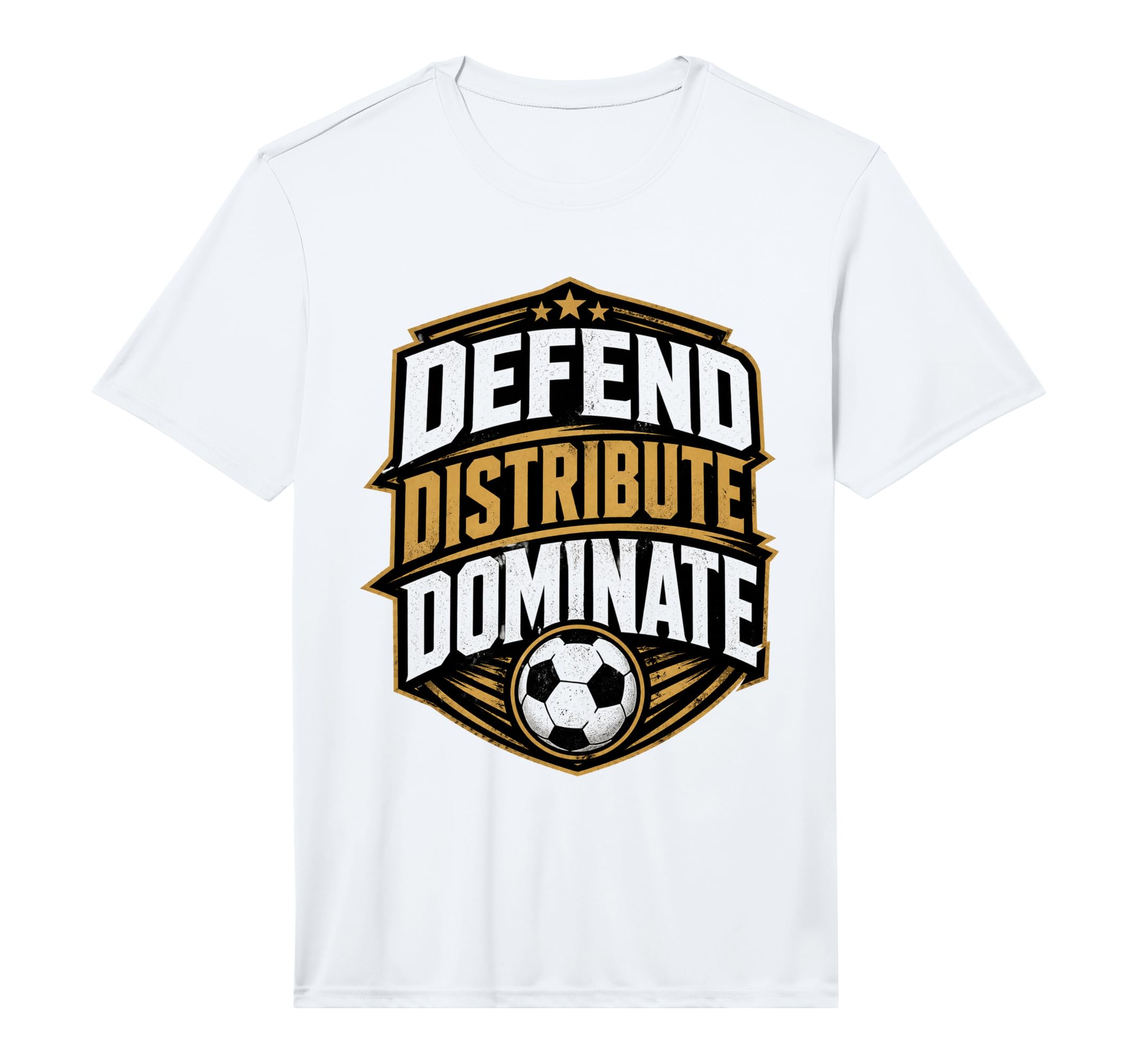 Football Collection Soccer Defend T-Shirt - Minimalist Print for Adults