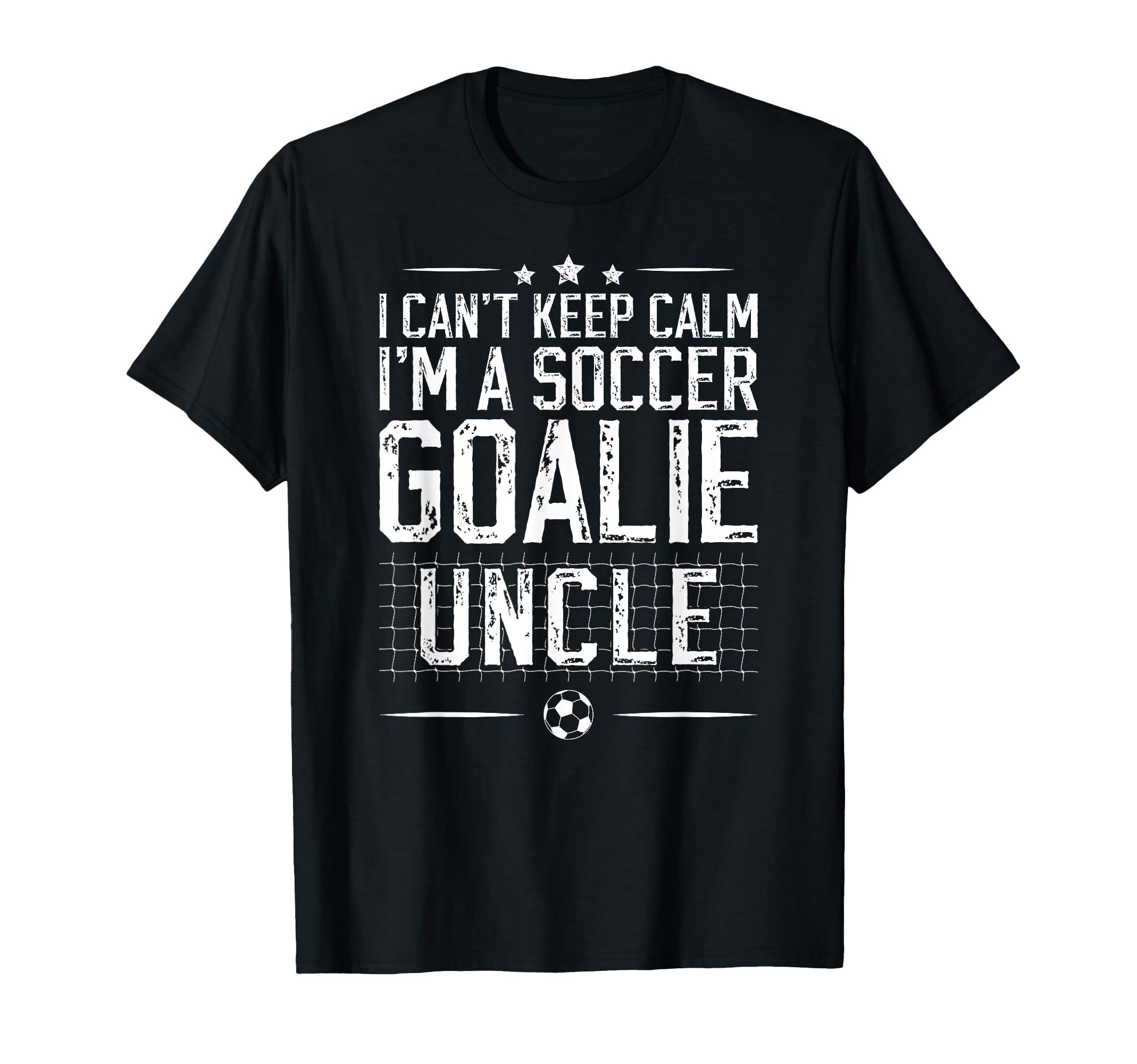 Im Soccer Goalie Uncle Soccer Keeper T-Shirt - Minimalist Print for Adults