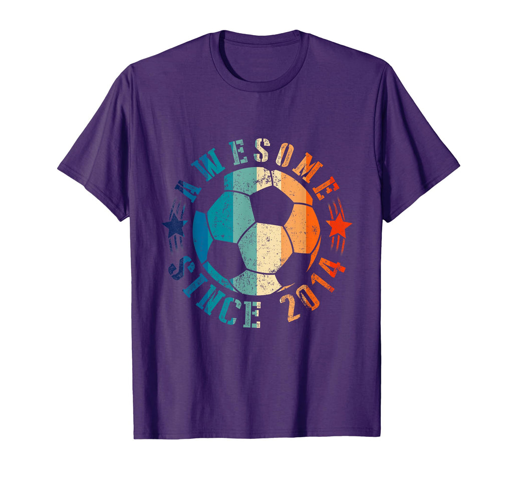 Awesome Since 2014 9Th Birthday 9 T-Shirt - Novelty Apparel for Adults