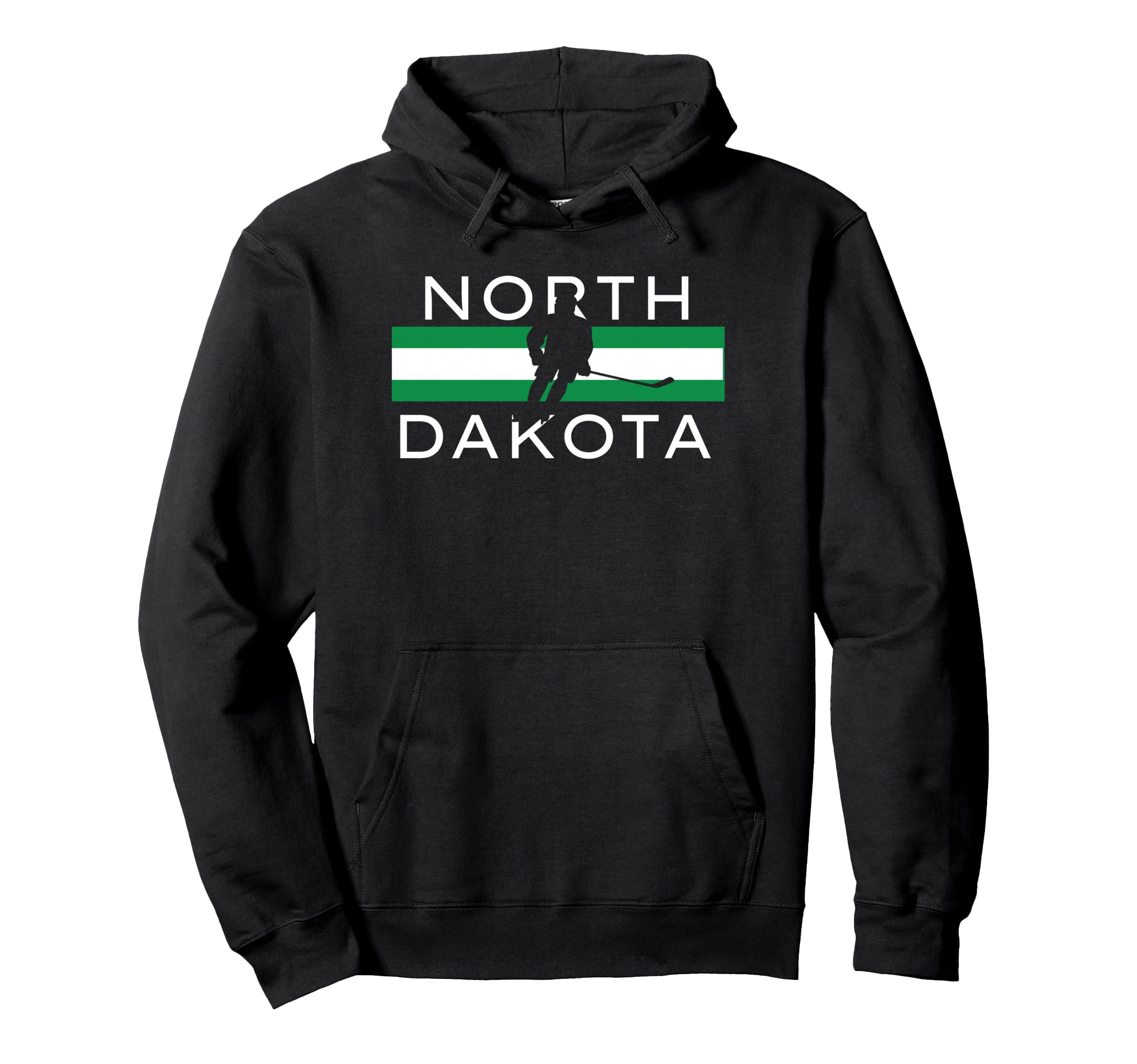 North Dakota Ice Hockey Player Hoodie - Fun Novelty Design Men Women