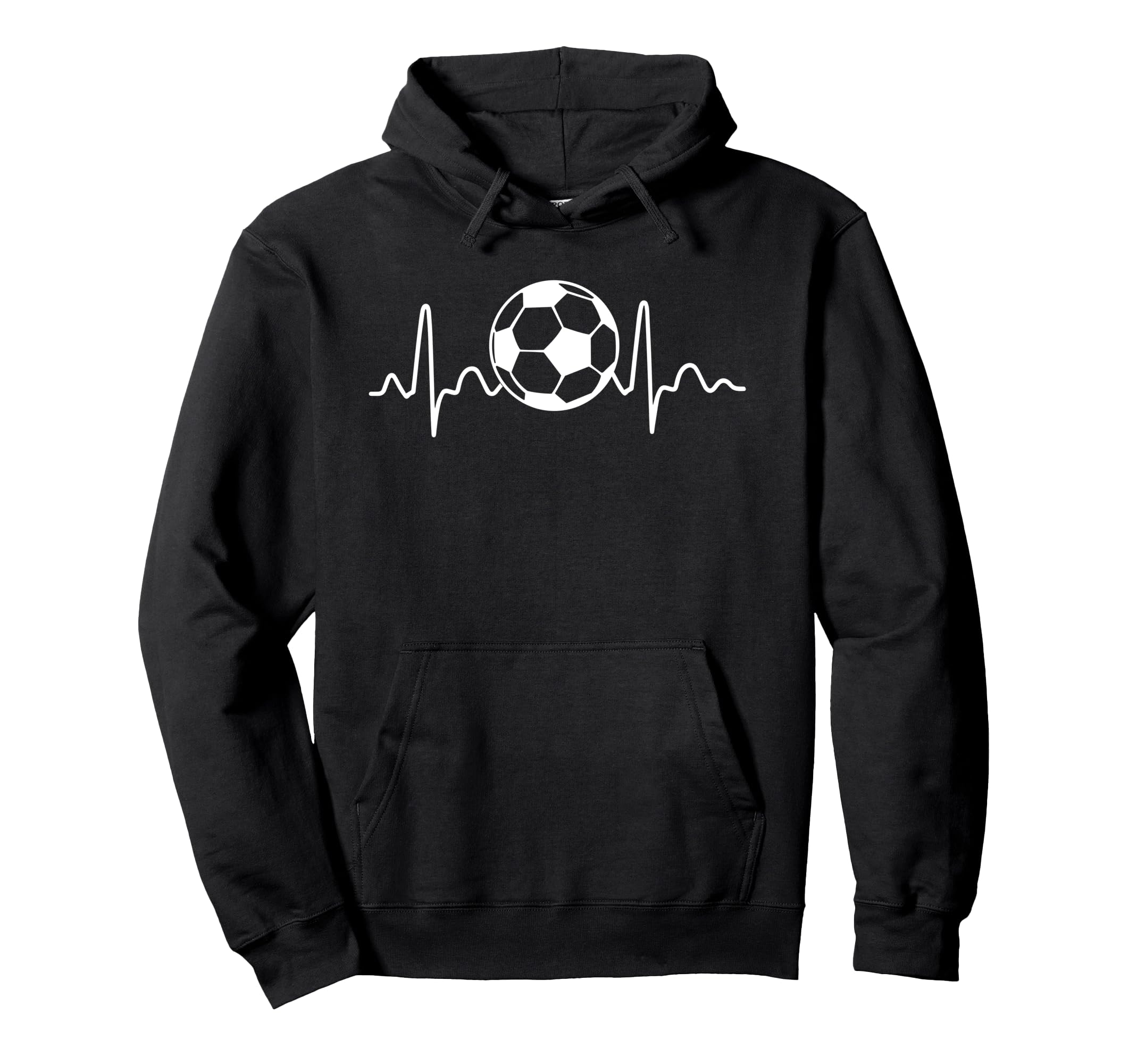 Football Heartbeat Soccer Pulse Hoodie - Trendy Graphic Unisex