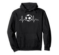 Football Heartbeat Soccer Pulse Hoodie - Casual Everyday Wear Unisex