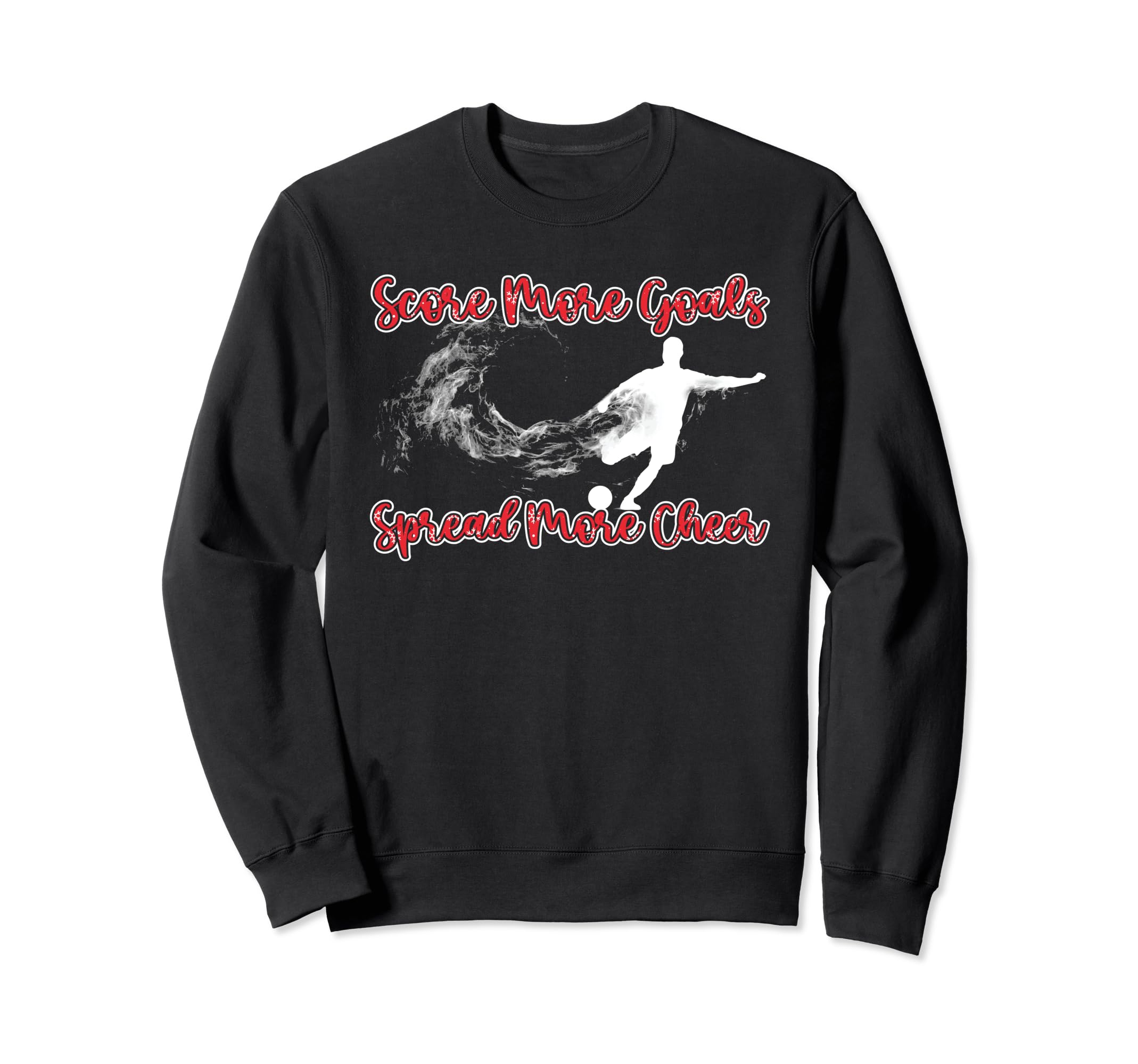Holiday Sports Soccer Santa Sweatshirt - Casual Everyday Wear Men Women